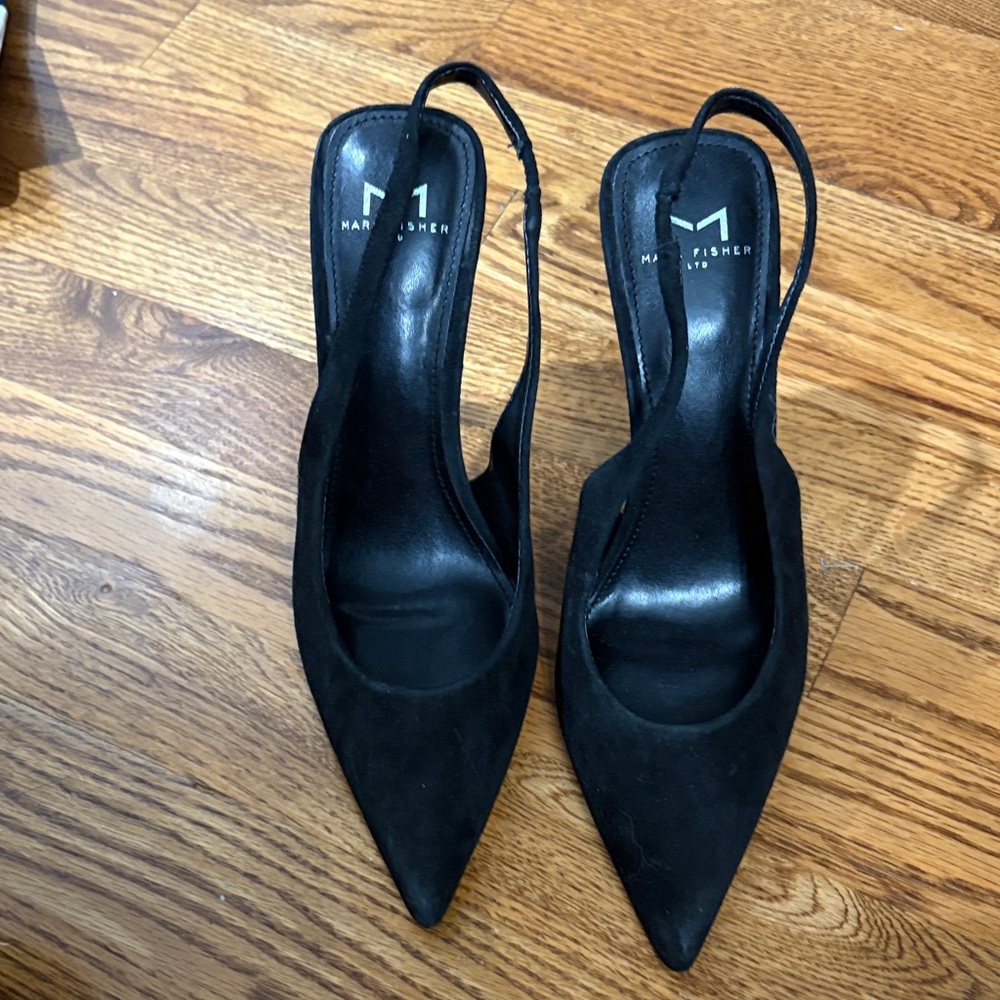Marc Fisher LTD Elegant Black Slingback Heels - size 7